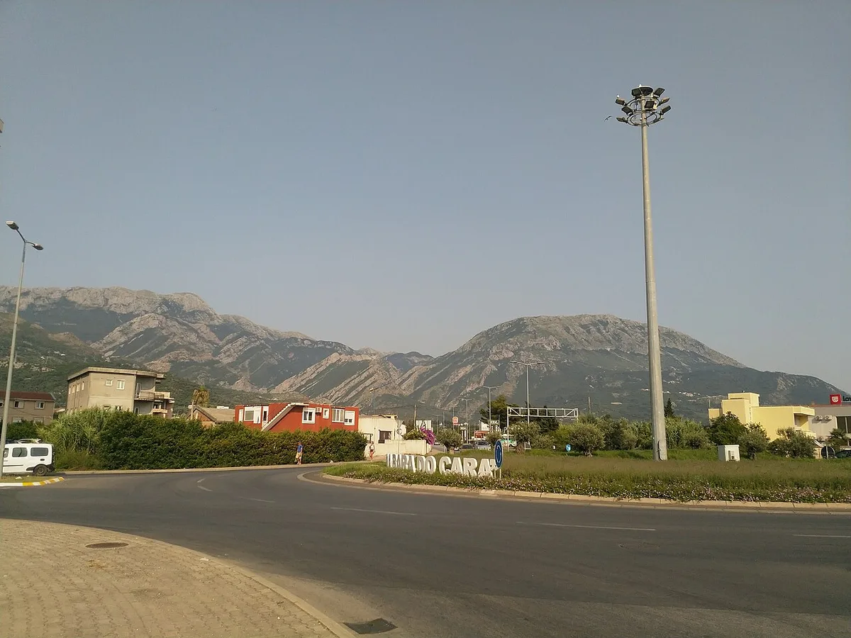 The coastal town of Bar on the Montenegrin Adriatic, the southern terminus of the railway