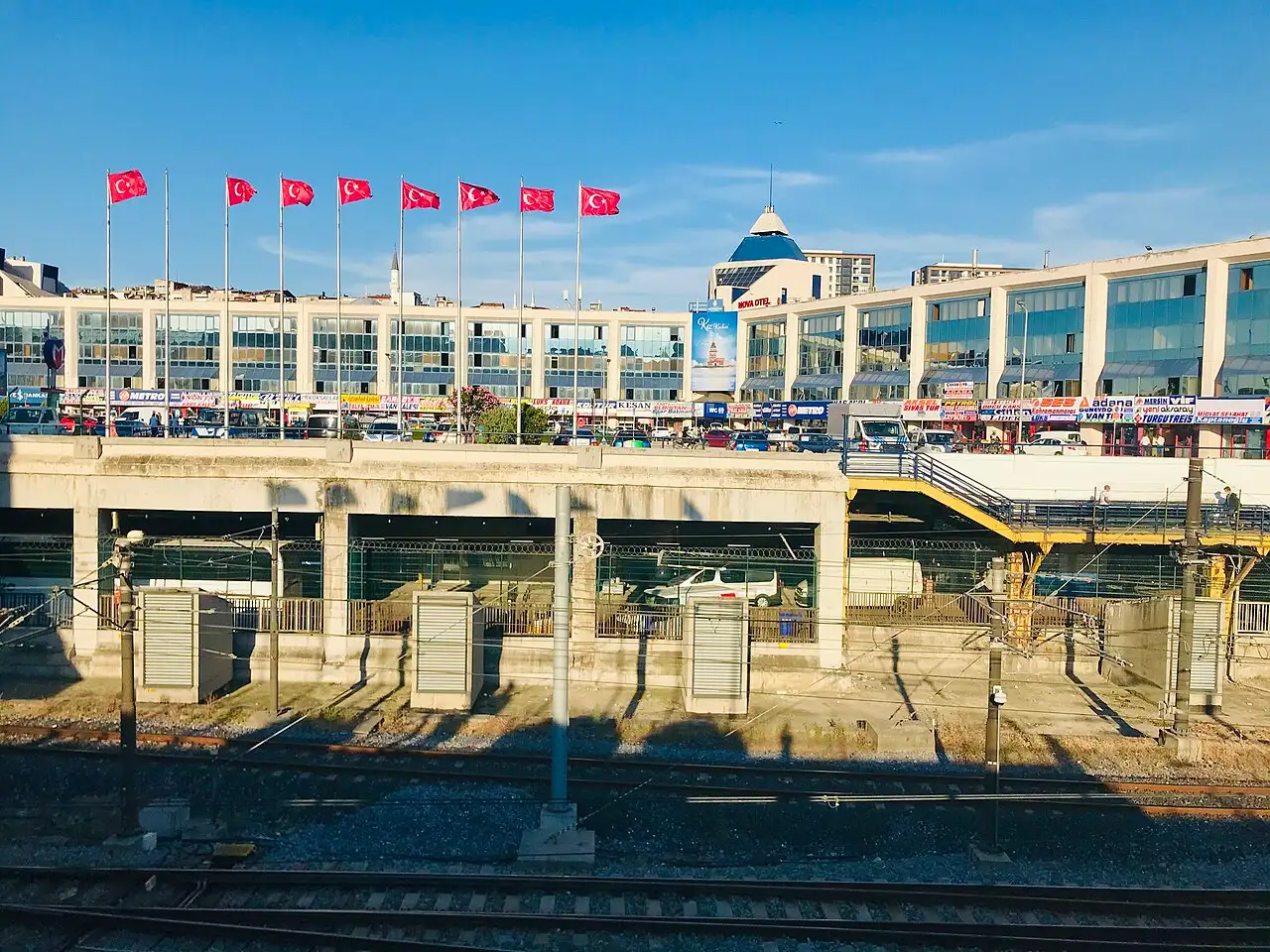 The Esenler intercity bus terminal in Istanbul, where coaches from Belgrade arrive
