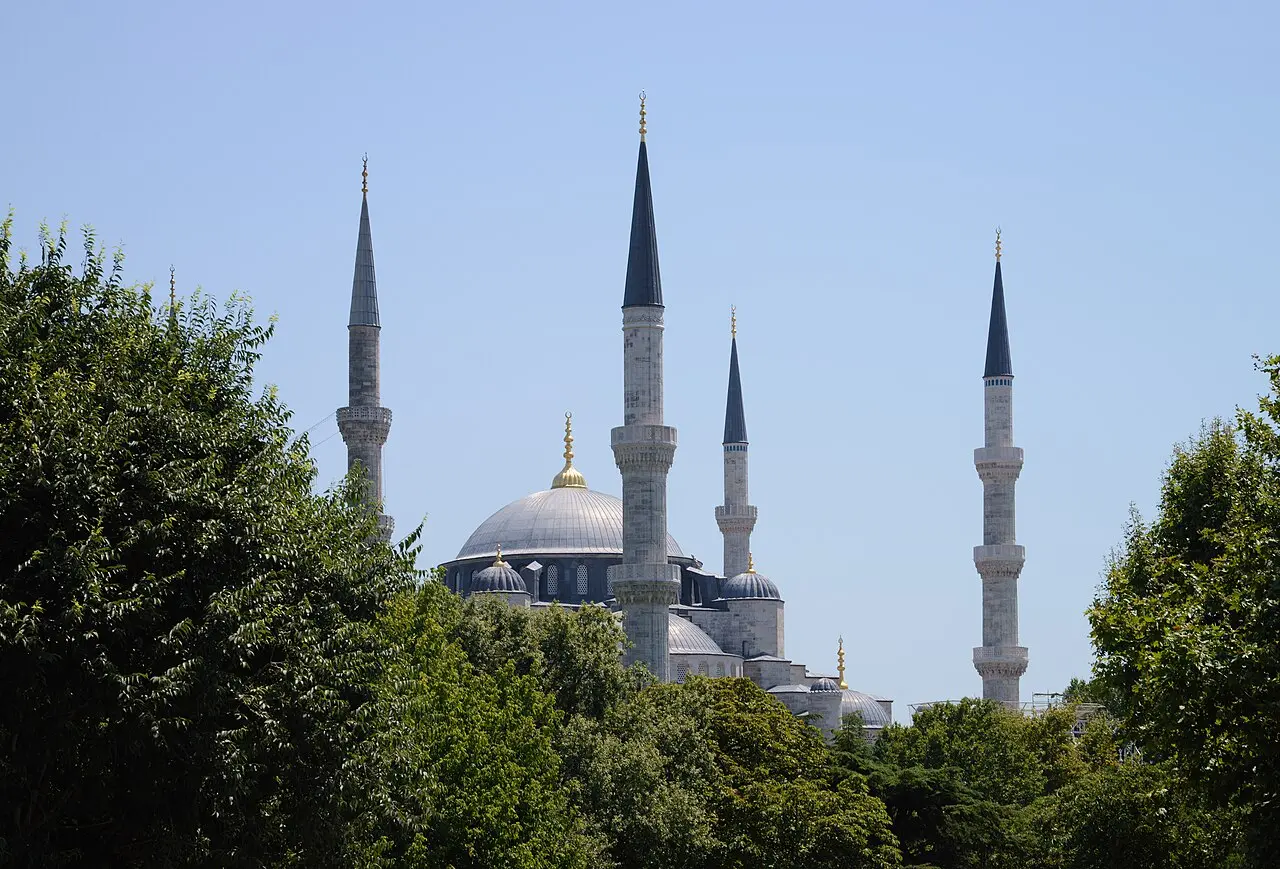 The Hagia Sophia mosque and museum in Sultanahmet, central Istanbul