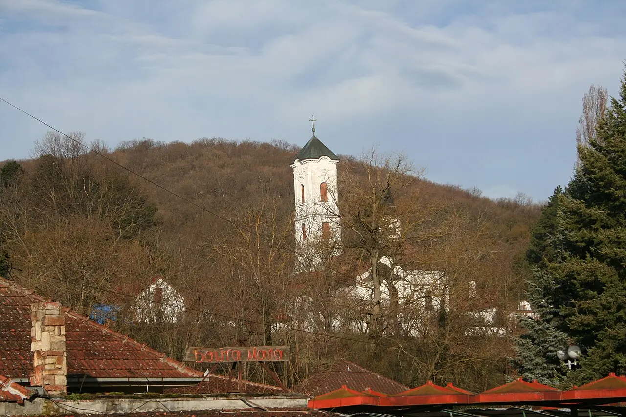 The church of Vrdnik-Ravanica monastery inside the spa village of Vrdnik