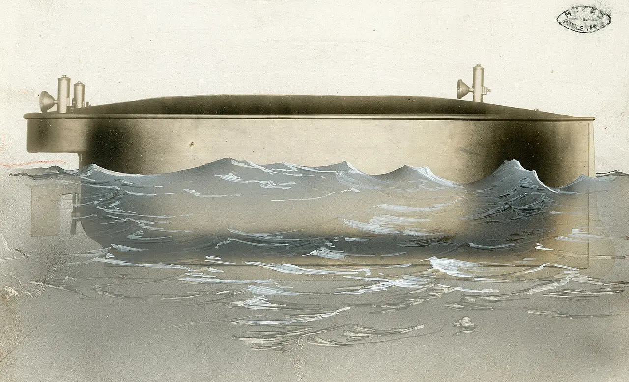 Tesla remote-controlled boat, an early radio-control model, in the museum collection
