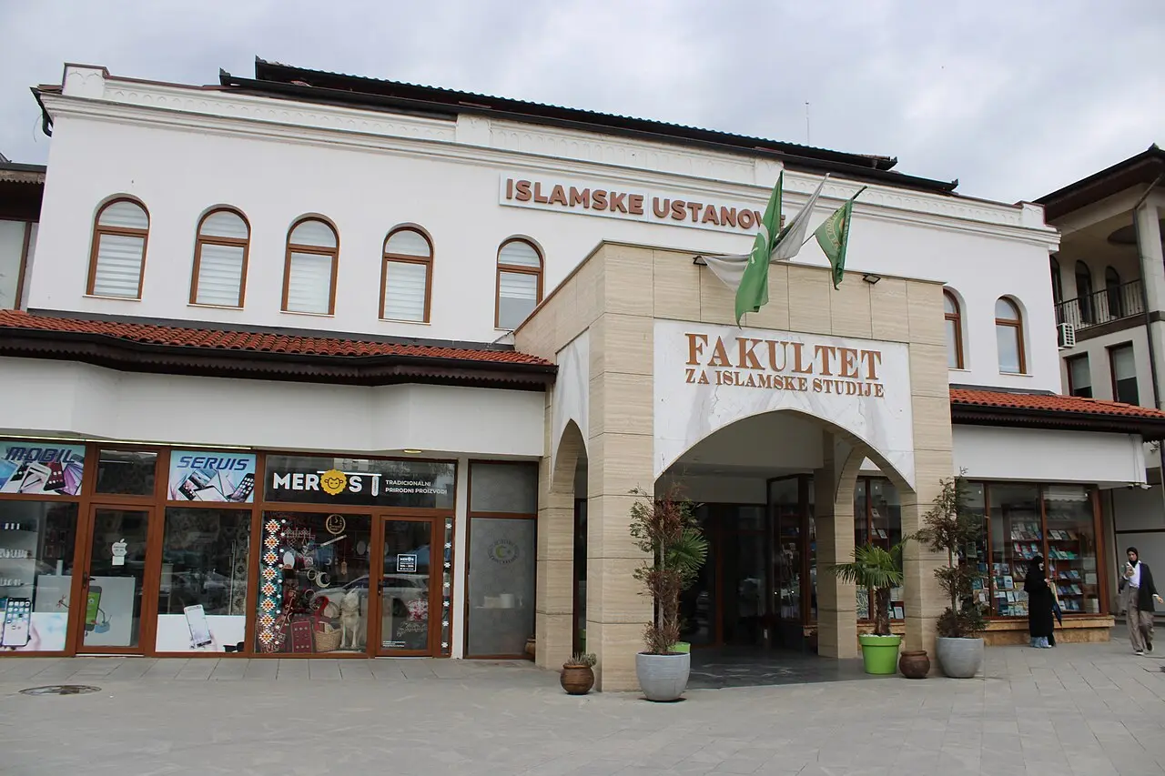 The modern building of the Faculty of Islamic Studies in Novi Pazar